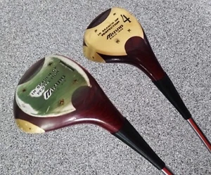 Vintage Mizuno ASTRON Driver & 4 Fairway Wood w/ Dyna Flex 2220 Reg. Steel Shaft - Picture 1 of 6