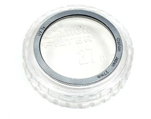 Canon 27mm UV (Ultraviolet) Filter & Case - Cleaned & Checked - Picture 1 of 2