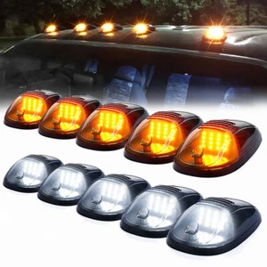 5x 80LED ámbar/blanco marcador de cabina techo luz de circulación para Kenworth Peterbilt - Imagen 1 de 15