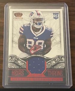 2013 Crown Royale Marquise Goodwin Rookie Heirs To The Throne Materials #154/299