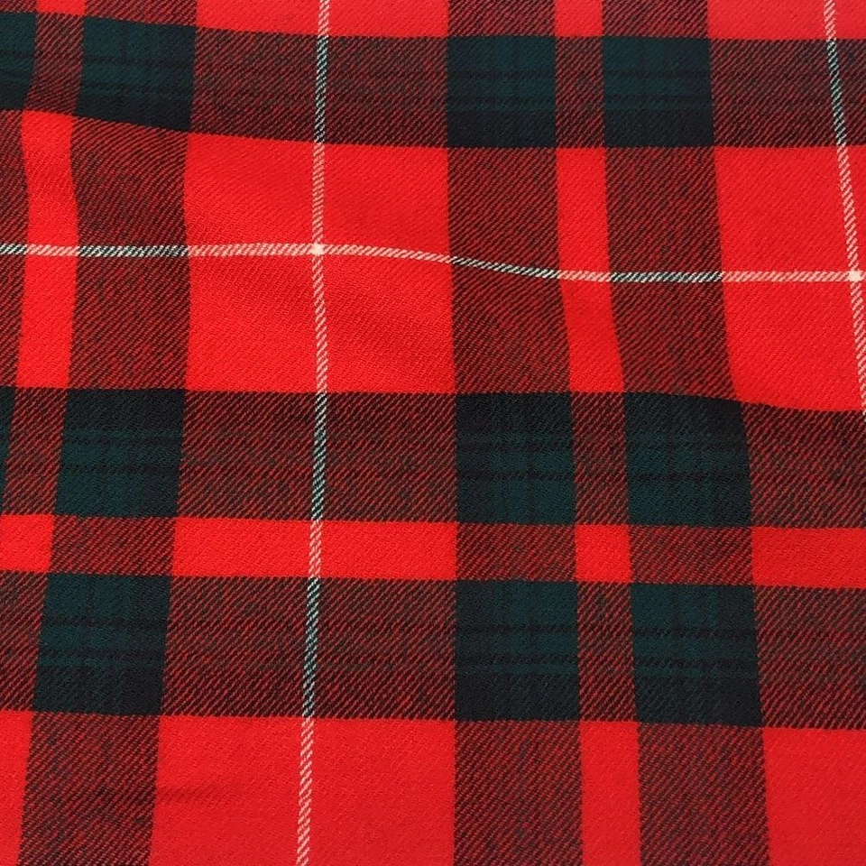 Stuart of Bute Modern Tartan Fabric 100% Pure Wool  10oz Lightweight Cloth - Image 1 of 2