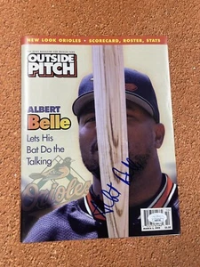 Albert Belle Signed Magazine Jsa Auto Baltimore Orioles - Picture 1 of 3