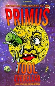 Primus New Years 1995 Oakland Framed Concert Poster - Picture 1 of 2