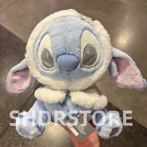 Disney authentic 2024 Christmas stitch winter 12inches plush shanghai disneyland - Picture 1 of 2