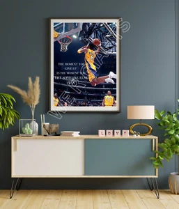 KOBE BRYANT ICONIC PICTURE & QUOTE ART PRINT 18"x 24" (1 left!) - Picture 1 of 3