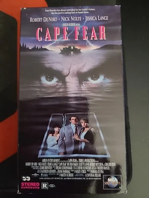 CAPE FEAR VHS ROBERT DENIRO NICK NOLTE JESSICA LANGE  - Image 1 of 3