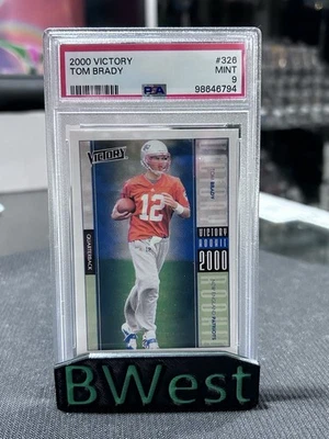 PSA 9 Tom Brady 2000 Victory #326 Rookie New England Patriots NFL - Image 1 of 4