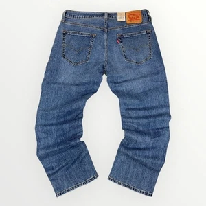 Pantalones de mezclilla para hombre Levis 559 calce relajado elásticos pierna recta azul cómodos nuevos con etiquetas - Imagen 1 de 10
