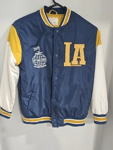 Zara Varsity Jacket Unisex Snap Front Size 11-12 - Picture 1 of 5