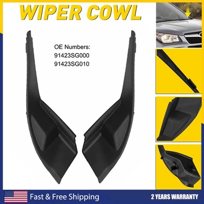 2 PIEZAS Parabrisas Envoltura Limpiaparabrisas Panel Cubierta Rejilla 2014-2018 Forester para Subaru Foto 1 de 4