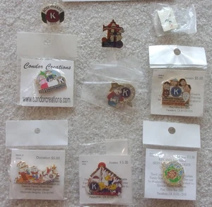 KIWANIS INTERNATIONAL (9) ROSE BOWL FLOTADOR PARTICIPACIÓN EDICIÓN LIMITADA PRENDEDORES - Imagen 1 de 10