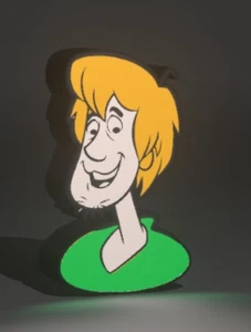 Scooby-Doo Shaggy Room Light 3D Printed LED RGB - Picture 1 of 1