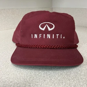 VTG Infiniti Motor Car Vehicle Daytona Autodealers Cap Hat Mens Strapback Maroon - Picture 1 of 4