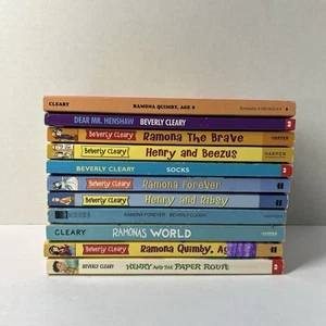 LOT OF 11 BEVERLY CLEARY Books Ramon, Henry, Sock & More Collection - Paperback - Picture 1 of 23