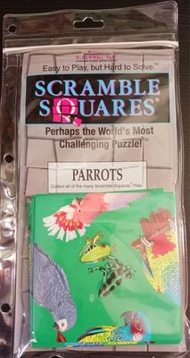 Parrots Scramble Squares 9 piece Puzzle Scrambler Brain Teaser 1996 - Image 1 of 4