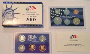 2005 S United States Mint 11 Coin Proof Set with OGP & Box Original Owner - Picture 1 of 6
