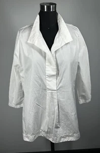 ANTONELLI FIRENZE WHITE COTTON SHIRT TOP SIZE EU 50/US14 ITALY - Picture 1 of 14