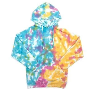 Adult Rainbow Tie Dye iCare Liza Koshy Graphic Hoodie Authentic and Licensed - Picture 1 of 1