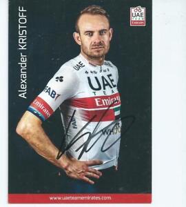 TOUR DE FRANCE-CYCLISME CP   autographe de    ALEXANDER  KRISTOFF  team  UAE