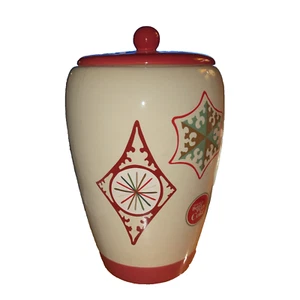 Things Go Better With Coke Vintage Christmas MCM 60' Ceramic Canister/Cookie Jar - Picture 1 of 4
