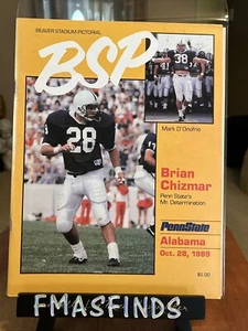 z7 1989 ALABAMA @ PENN STATE Football Program - Bild 1 von 1