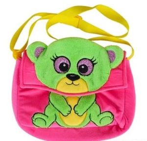 10" BEAR MESSENGER PAL PLUSH PURSE. GIRLS PINK BAG. SOFT. NWT - Picture 1 of 1