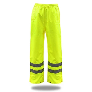 Safety Works 3NR3000L Rain Pants, Hi Viz Yellow Polyester, L - Quantity 1 - Picture 1 of 1