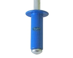 1/8" Multi Grip Chevron Blue Rivets Dzus Small Head Pop Rivet 250ct Fasteners - Picture 1 of 6