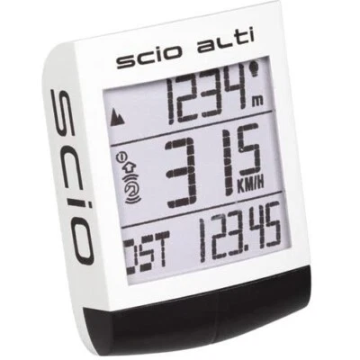 PRO Scio Alti Wireless Bicycle Computer with Altimeter - PRCC0014 - White - Image 1 of 3