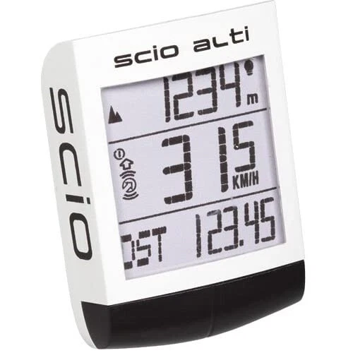 PRO Scio Alti Wireless Bicycle Computer with Altimeter - PRCC0014 - White - Image 1 of 3