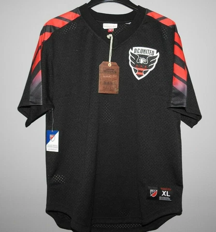 MLS Authentic Mitchell & Ness D.C. United Soccer Jersey New Mens Sizes $90 Cover