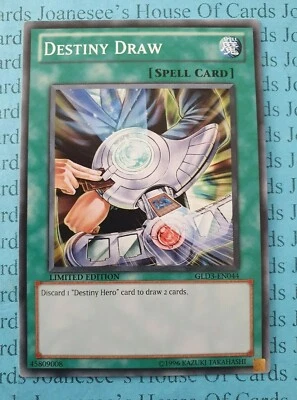 Destiny Draw GLD3-EN044 Yu-Gi-Oh Card Limited Edition New - Image 1 of 3