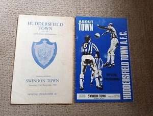 HUDDERSFIELD TOWN v SWINDON TOWN Division Two Programmes from 1963/4 & 1969/70 - Picture 1 of 3