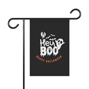 Hey Boo Happy Halloween 2 sizes Garden & House Banner - Picture 1 of 9