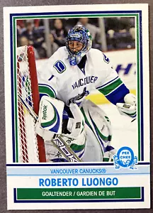 2009-10 O-Pee-Chee Retro Box Bottom B Roberto Luongo Vancouver Canucks - Bild 1 von 2