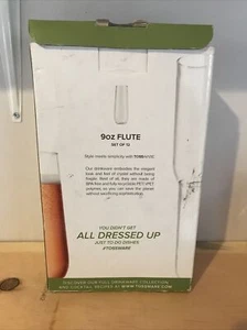 TOSSWARE POP 9oz Flute SET OF 12, Recyclable (missing 2) - Picture 1 of 5