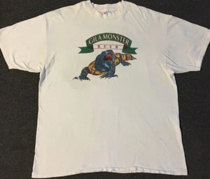 Vtg 90s Gila Monster Beer Faded Distress Shirt XXL Animal Bar Biker Funny Grunge - Picture 1 of 15