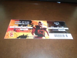 2009 WASHINGTON STATE AT USC COLLEGE FOOTBALL FULL TICKET NEAR MINT - Picture 1 of 2