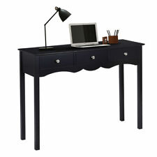 Console Table Hall table Side Table Desk Accent Table w/3 Drawers Entryway Black