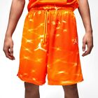 Jordan Essential AOP Men's Mesh Shorts Citrus Orange Size. M