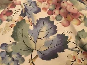Cortinas hechas a mano uvas paneles forrados de vino bolsillo de varilla con lazos y tela - Imagen 1 de 8
