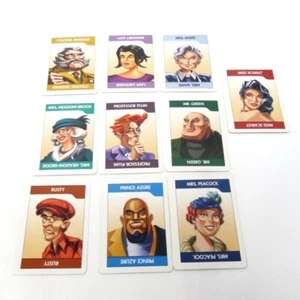 2006 Clue DVD Game Replacement Set of 10 Suspect Cards - Picture 1 of 3