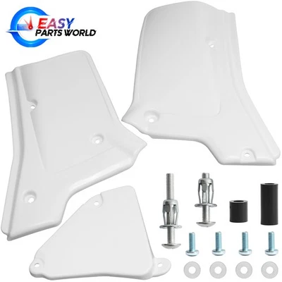 One Set Side Panel Cover Fender Plastic Body for Honda XR200R XR250R 84-02 White - image 1 of 4