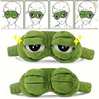 1 pc 3D Sad Frog Sleep Mask Soft Eye Shade Blindfold for Travel Men Women NEW