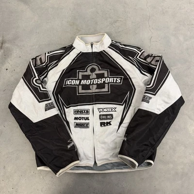 Icon Motorsports Authentic Padded Motorcycle Hooligan Asphalt Tech Jacket XL - Image 1 of 4
