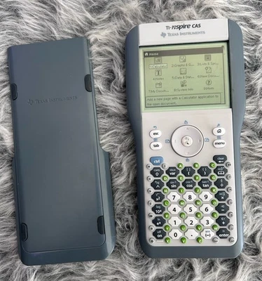 Texas Instruments TI-NSPIRE CAS Graphing Calculator Clickpad Gray w/Cover…Tested - Image 1 of 4