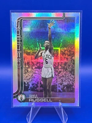 2025-26 Topps 篮球旗舰彩虹箔比尔·拉塞尔 #251 凯尔特人队 — 第 1/2 张图片