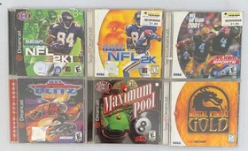 Dreamcast Games Lot - CIB, Complete - Mortal Kombat Gold, NFL Blitz 2000, NFL 2K