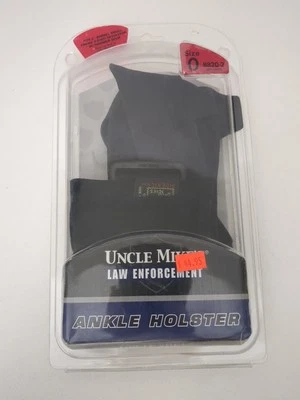 全新 Uncle Mike's Law Enforcement 踝皮套 尺寸 0 8820-2 LH — 第 1/4 张图片