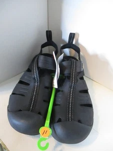 Crocs Yukon Fischer Sandalen Herren Größe 11 schwarz geschlossene Zehe Komfort LiteRide Schuh - Bild 1 von 7